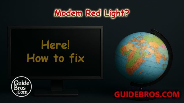 Fix Modem Red Light Fast ⚡ Simple Guide