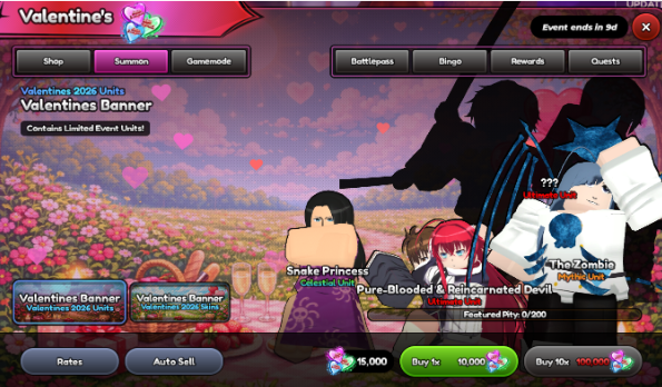 Valentine’s Event Features