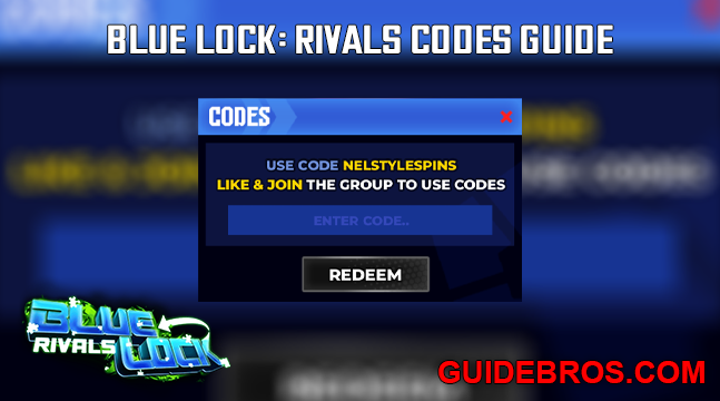Blue Lock Rivals Codes List