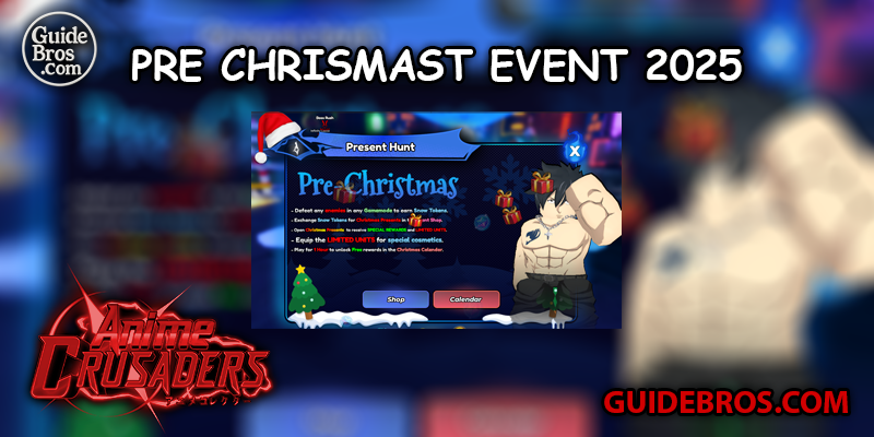 Anime Crusaders Pre Christmas Update 2025