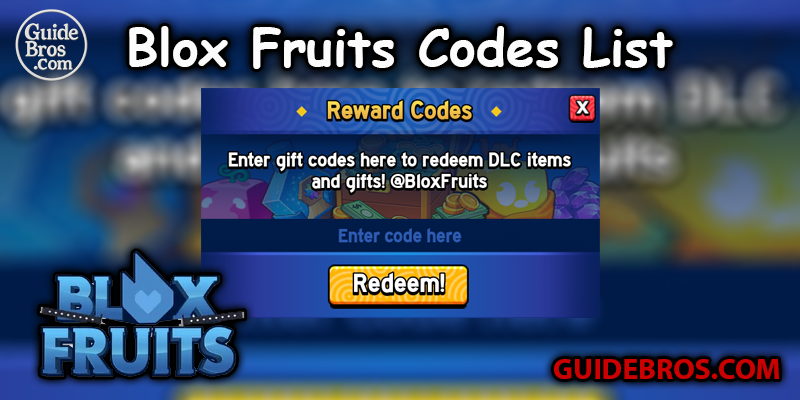 Blox Fruits Codes List