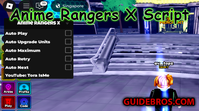 Anime Rangers X Autofarm Script by Tora IsMe - Full Guide