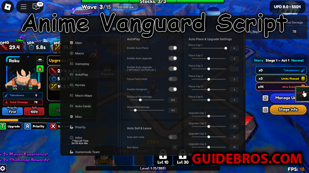 Anime Vanguards Autofarm Script by Goomba Hub - Full Guide