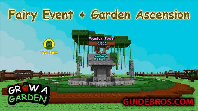 Fairy Event + Garden Ascension Update - Grow a Garden