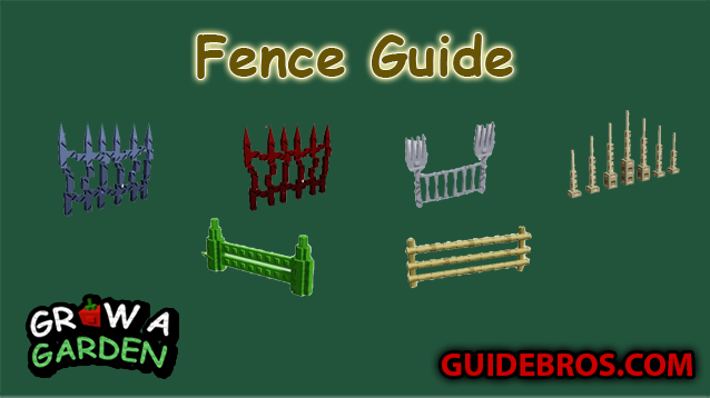 Fence Unlock Guide - Grow a Garden