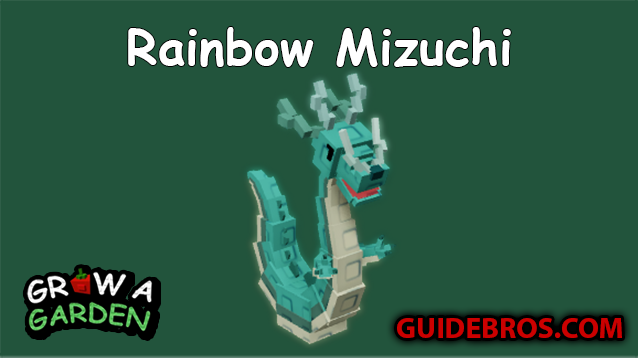 Rainbow Mizuchi (Premium Track) Pet Guide in Roblox Grow a Garden