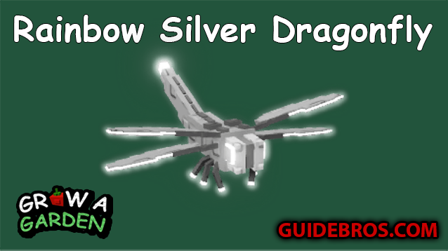 Rainbow Silver Dragonfly (Premium Track) Pet Guide in Roblox Grow a Garden