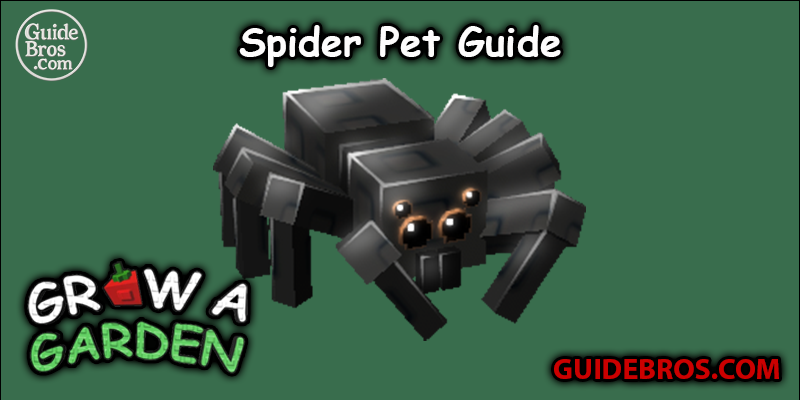 Spider Pet Guide - Grow a Garden