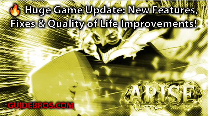 🔥 Huge Arise CrossOver Game Update: New Features, Fixes & Quality of Life Improvements!