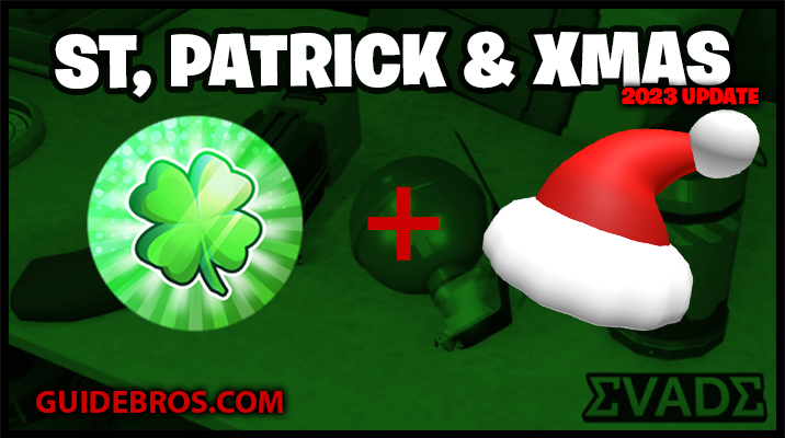 ☘️ Evade Roblox Updates – St. Patrick’s to Christmas 2023 🎅